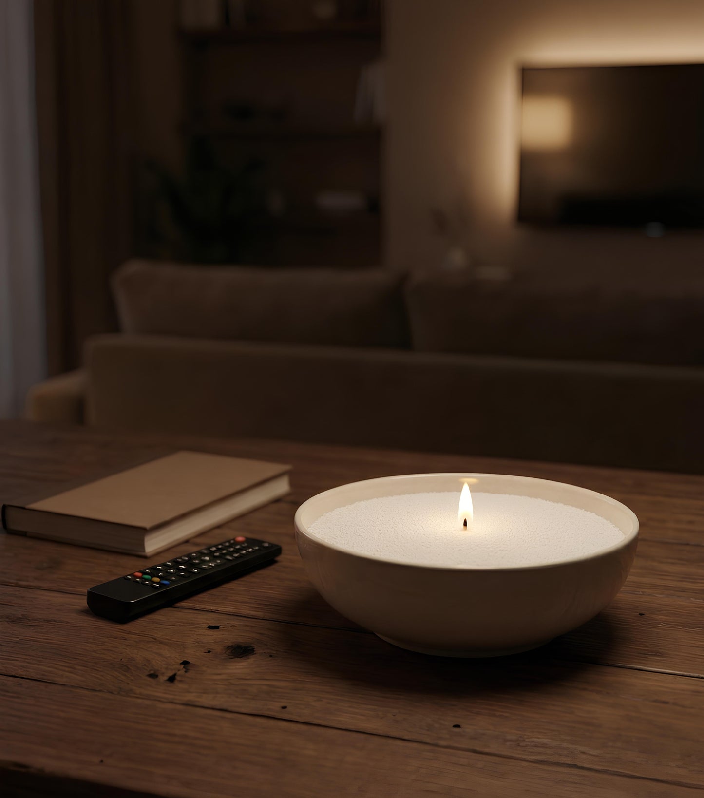 Bougie en sable réutilisable