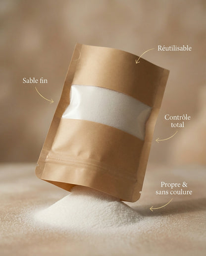 Bougie en sable réutilisable